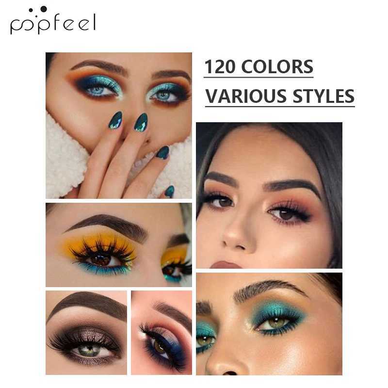 20 color eye shadow palette rainbow color fusion eye shadow palette professional matte flash makeup tray color powder W241213