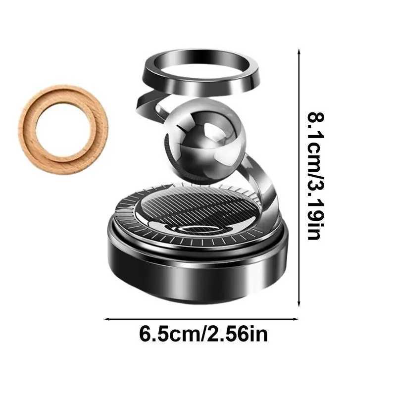 Solar Powered Car Air eners Rotatable Air Purifier Perfume With Scents Car Diffuser Ornaments Auto Interior AccessoriesXJ241213