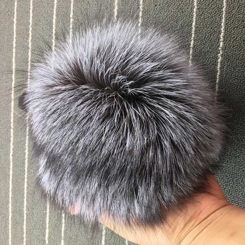 Winter womens warm real fox fur earmuffs for girls oversized womens fur earmuffs 241211