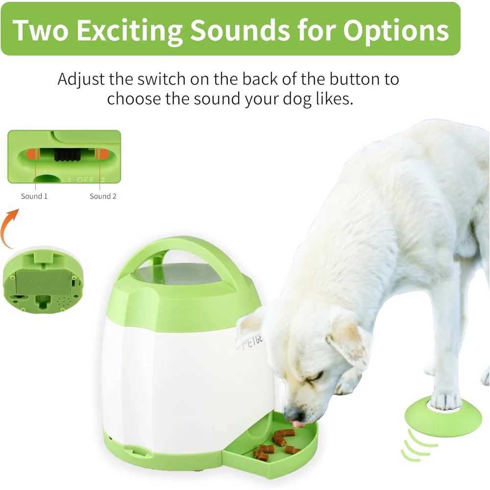 Automatic dog therapy dispenser with buttons dog button feeder dog puzzle toy and interactive dog toy X241213