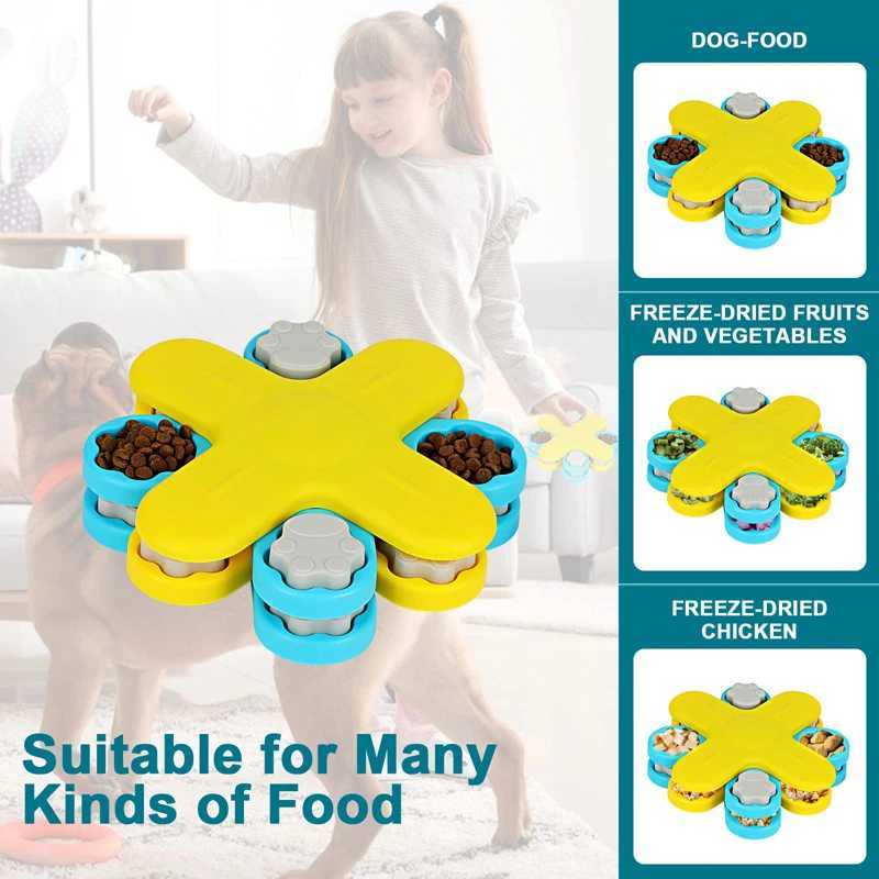 Benepaw dog puzzle toy interactive anti slip rich pet toy puppy food dispenser slow feeder for Boredom IQ training X241213