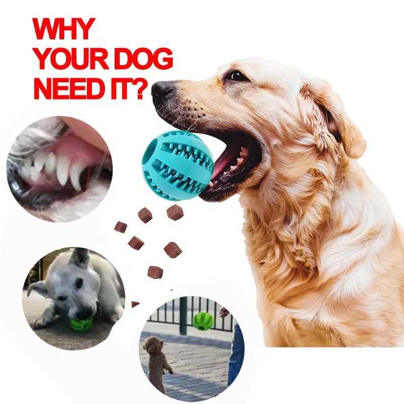Soft Pet Dog Toys Funny Interactive Elasticity Ball Dog Chew Toy For Dog Tooth Clean Ball Food Extra-tough Rubber Ball Dog X241213