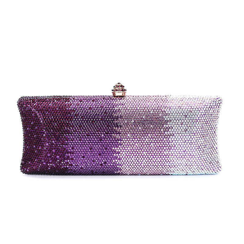 Clutch Bag Style Rhinestone Wedding Banquet Bag Crystal Stamping Diamond Womens One Shoulder Hand-held Evening Gown Women Tote Bag 240920