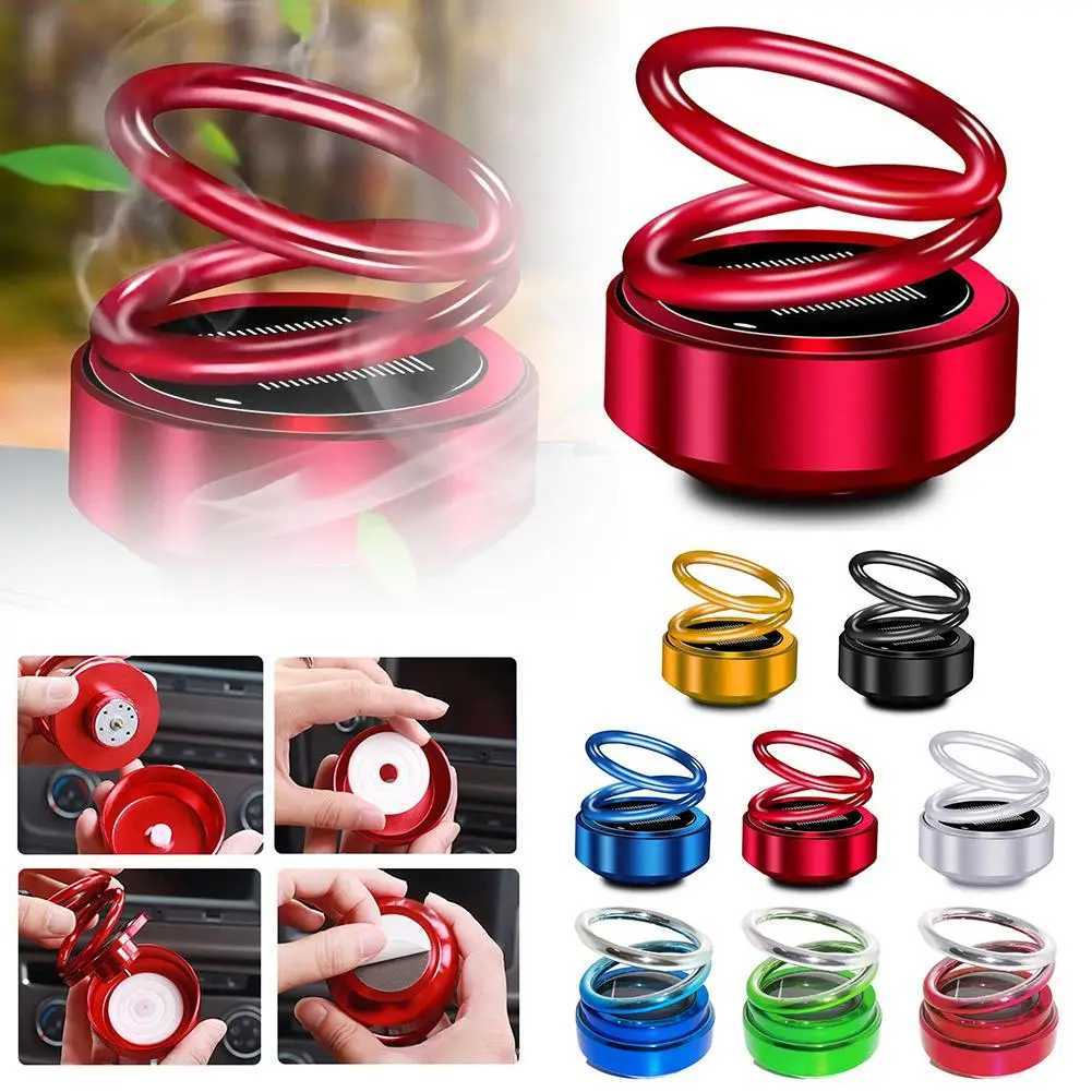 Solar Car Air ener Car Aroma 360 Degree Flavoring Auto Rotation Perfume Accessories Car Fragrance Decor Interio W3Y0XJ241213
