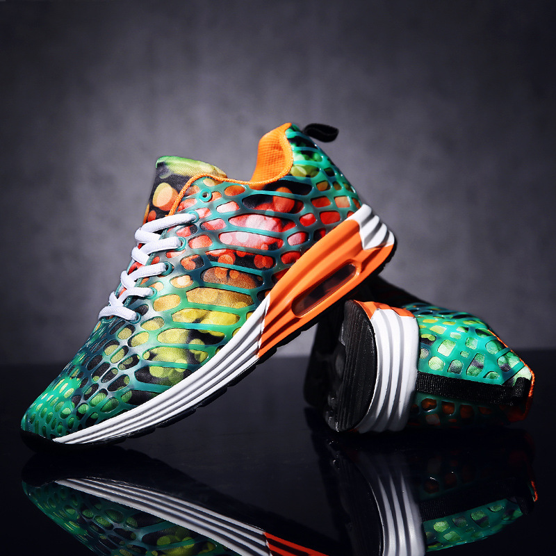 Women Men Running Shoes Breathable Lightweight Camouflage Non-Slip Casual Sports Shoes