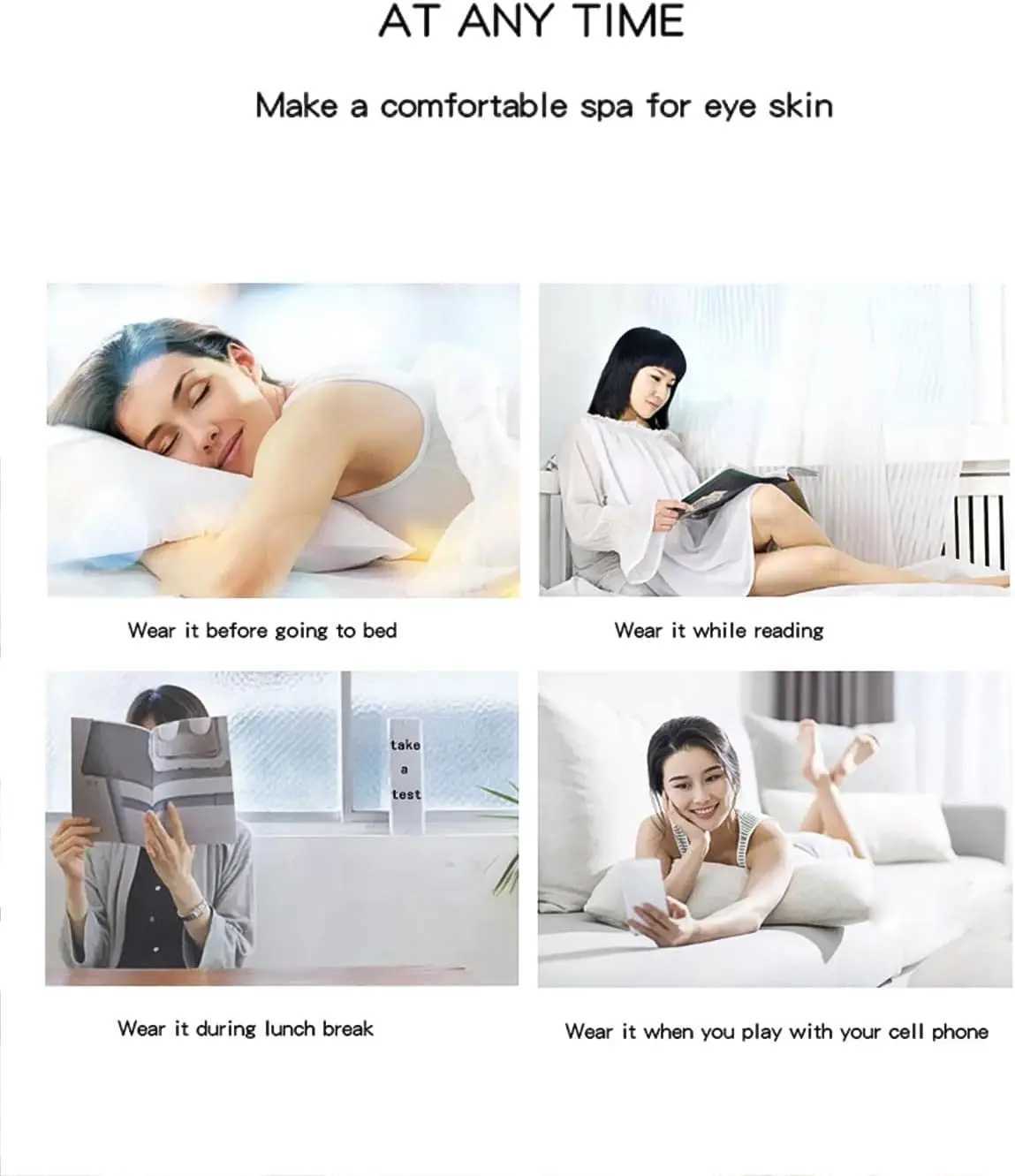 3D EMS Eye Beauty Instrument Micro-Current Pulse Eye Relax Reduce Wrinkles and Dark Circle Remove Eye Bags Massager Beauty Tool W241213