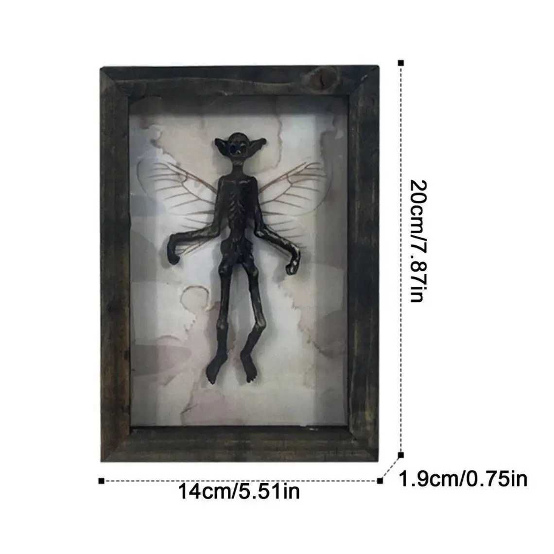 Gothic he decor mmified fairy Fairy skeleton Witchy decor Fairy specimen Statue Picture Frames Display Painting 2023 Y241212