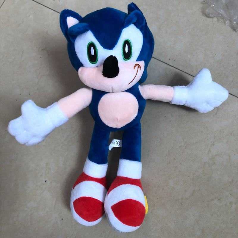 Plush Dolls Large quantity discount animation film sonic hedgehog super sonic plush toy doll