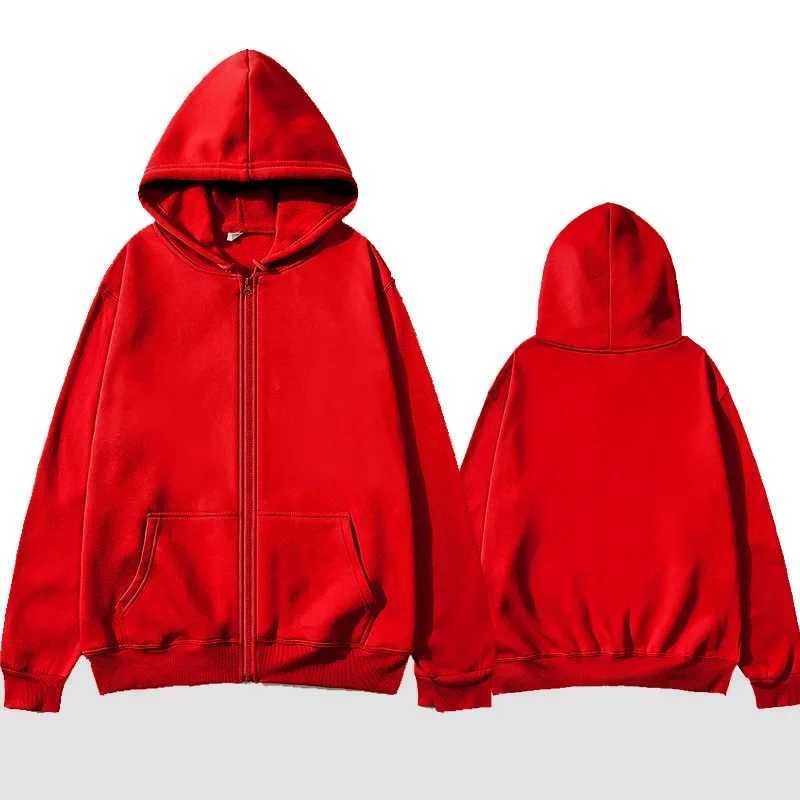 Hot selling casual hoodie zipper sweatshirt suitable for comfortable and breathable sportswear for men and women W241213