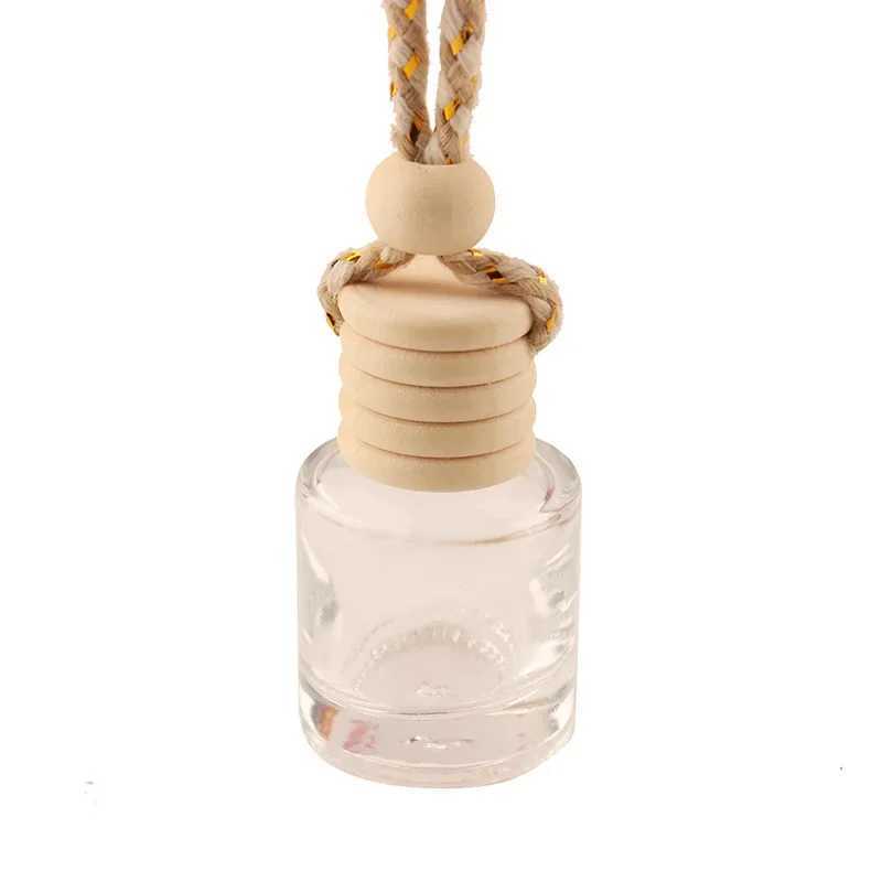 10Pcs 8ml Hanging Car Air ener Diffuser Empty Pendant Perfume Aroma Bottle Clear Glass Refillable Ornament VialsXJ241213