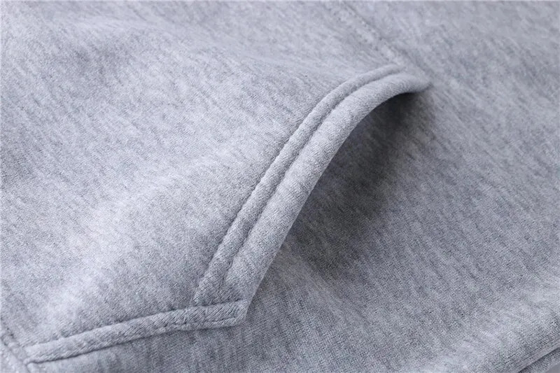 Mens autumn and winter solid color hooded sweatshirtpants twopiece fashionable casual sports set size S4XL 241211