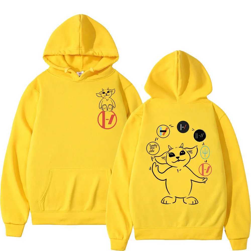 Twenty One Pilots Bands Graphic Hoodie Rock Hip Hop Vintage Hooded Sweatshirts Men Women Fashion Casual Oversized Pullovers W241213