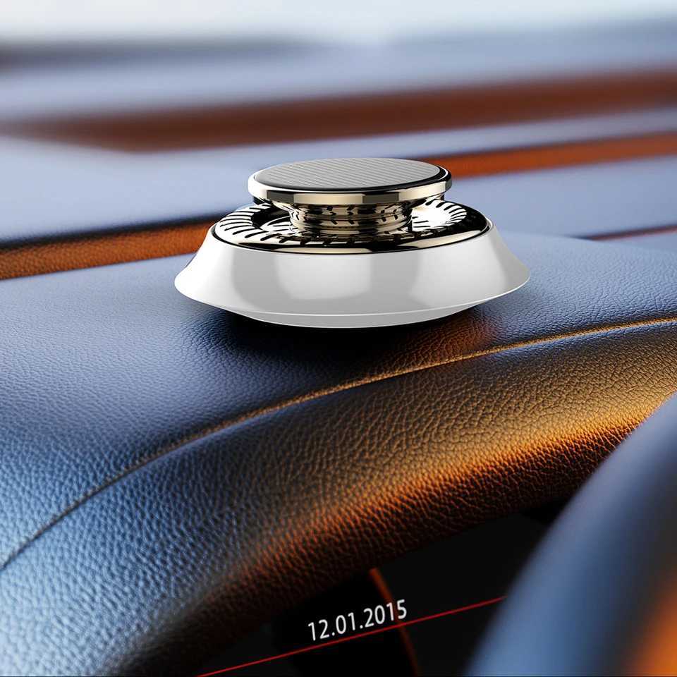 1pc Car Air Solar Creative Rotation Perfume Diffuser Small Lasting Fragrance Air Cleaning Car Interior AccessoriesXJ241213