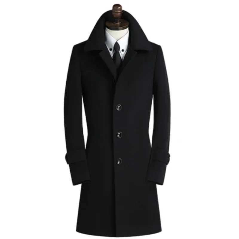 New Mens Clothing Coats Jackets Wool Blends for Men Obese Overcoat Wool Coat Male Plus Siz S- 4XL 5XL 6XL 7XL 8XL 9XLXJ241212
