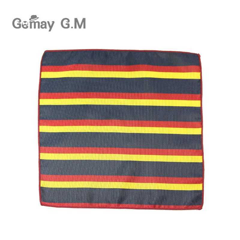 Mens set polyester handle head woven floral pocket square Hanji chest towel formal striped wedding pocket square Hanji W241213