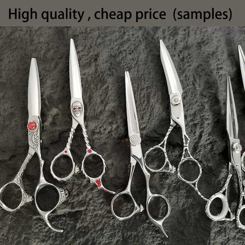 New Arrival High quality 3D style cutting of hair cutting samples Japanese steel 6-inch straight cutting hair cutting tool Z241213