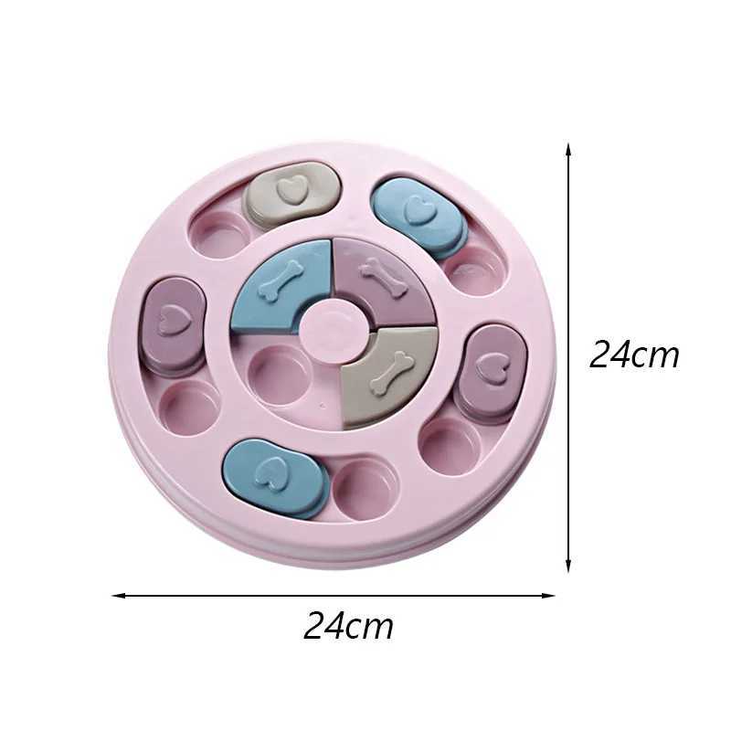 Interactive Cat Dog Puzzle Toy Slow Food Bowls for Cats Small Dogs Kitten Pet Training Toys Improve IQ Game cat toys X241213