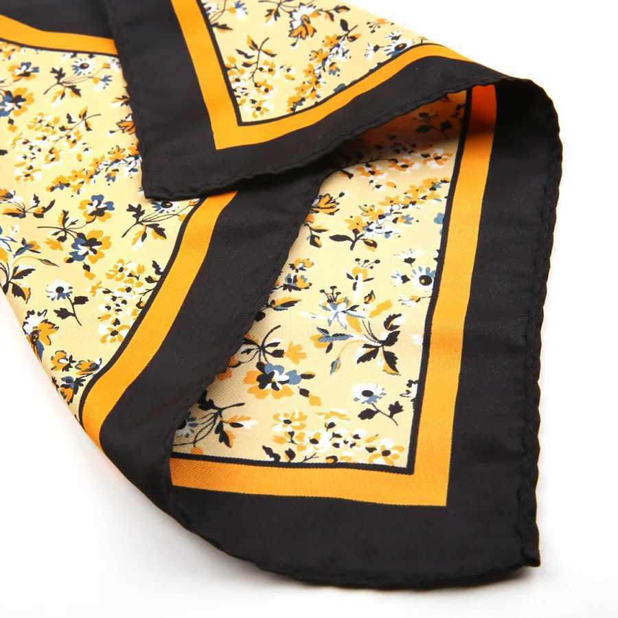 Mens set pocket cabinet towel handle printed small square Hanji retro formal dress pocket square accessories W241213