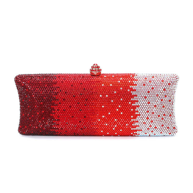 Clutch Bag Style Rhinestone Wedding Banquet Bag Crystal Stamping Diamond Womens One Shoulder Hand-held Evening Gown Women Tote Bag 240920