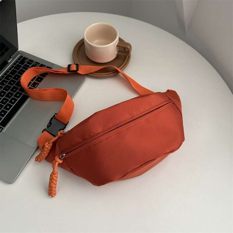 Waist Chest New Crossbody Korean Version, And Simple Nylon Fabric Dumpg Shoulder Bag, Foreign Trade, Fashionable Quality, Classic
