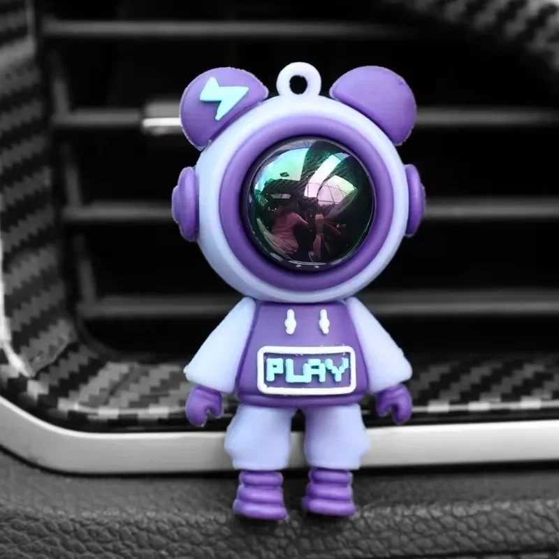 Lightning Bear Car Perfume Clip Air Conditioning Vent Aroma Clip Aroma Diffuser Spaceman Car Interior Decor AccessoriesXJ241213