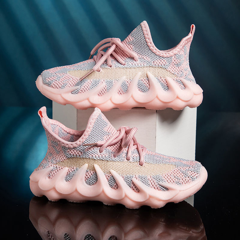 Boys Sneakers Children Casual Shoes Fashion Kids Mesh Girls Sport Running Shoes Happysteps Toddler Trainers Size 26 - 37