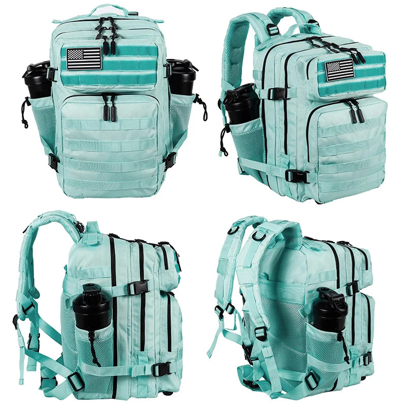 LHl 35L Tactical Backpack Small Athlete Gym Bag for Men/Women Qutdoor Travel Hiking Molle Rucksack with Bottle Holder 241212
