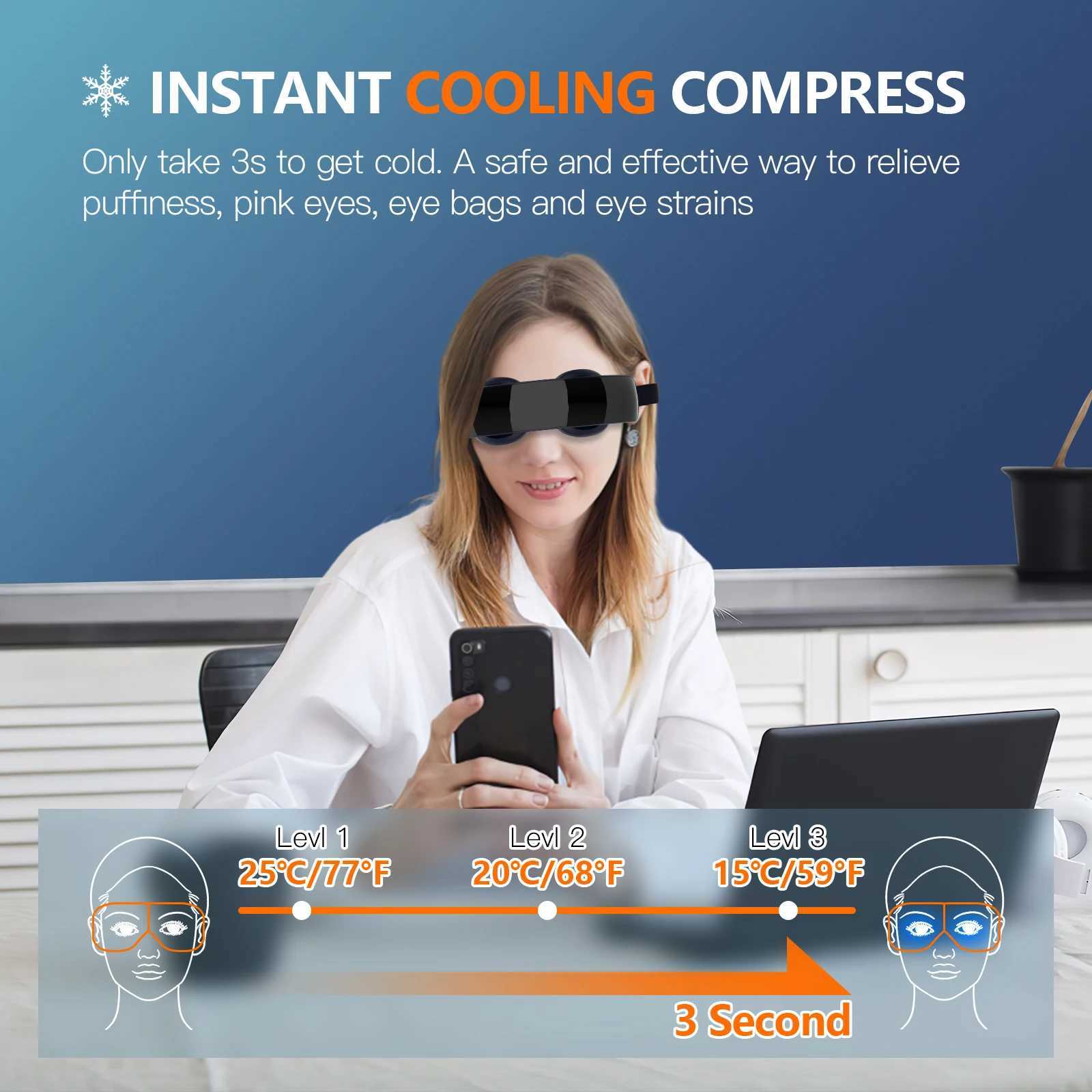 4.5W cold and hot compression dual visual display with 3-level adjustment for low decibel to alleviate eye fatigue and dry eye syndrome W241213