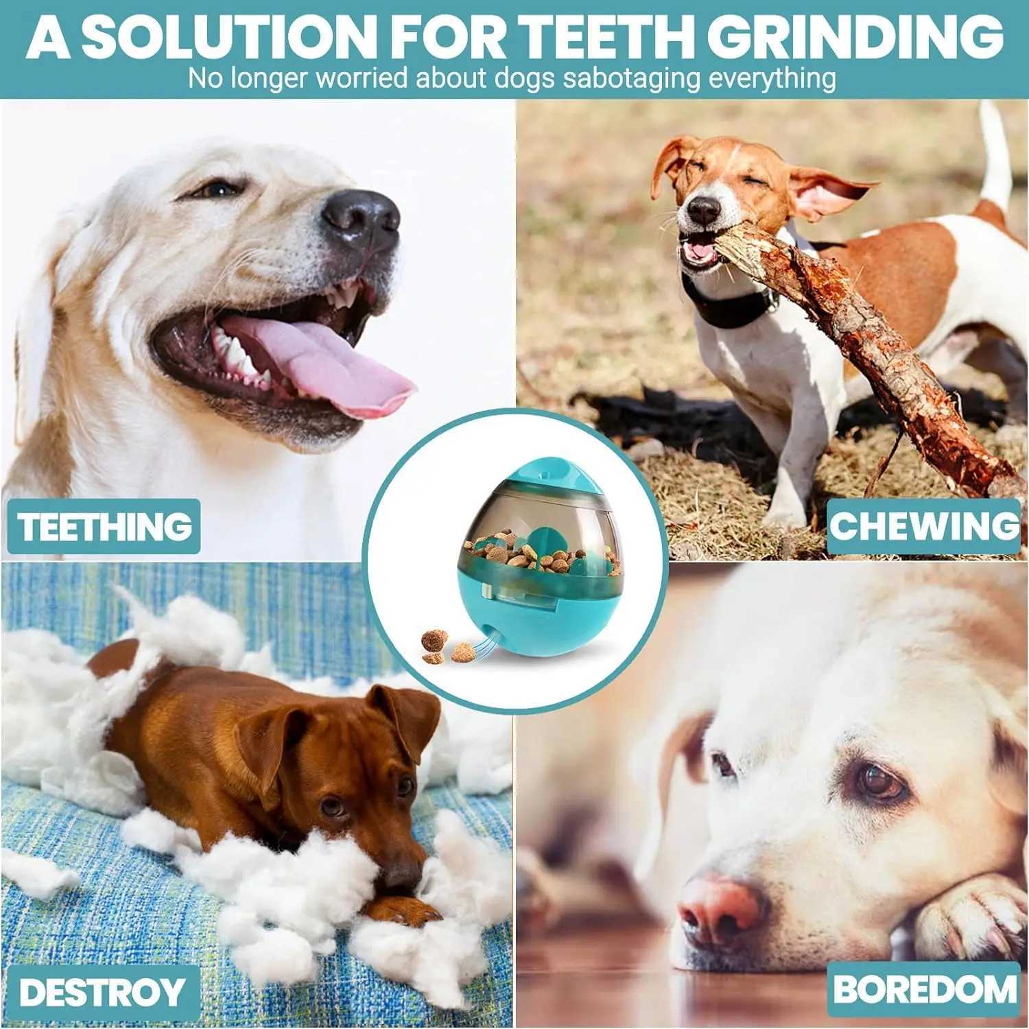 Dog Treat Ball Adjustable Dog Treat Dispensing Dog Toys Interactive Food Puzzles Ball for Dogs Pet Slow Feeder Ball X241213
