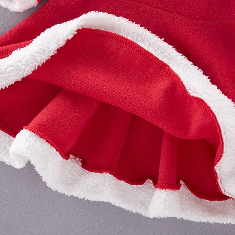 2024-2025 Santa Claus Set for Boys and Girls Christmas Party Childrens Saint Nicholas Day Clothing Childrens Christmas Eve Winter Santa Claus Dress W2