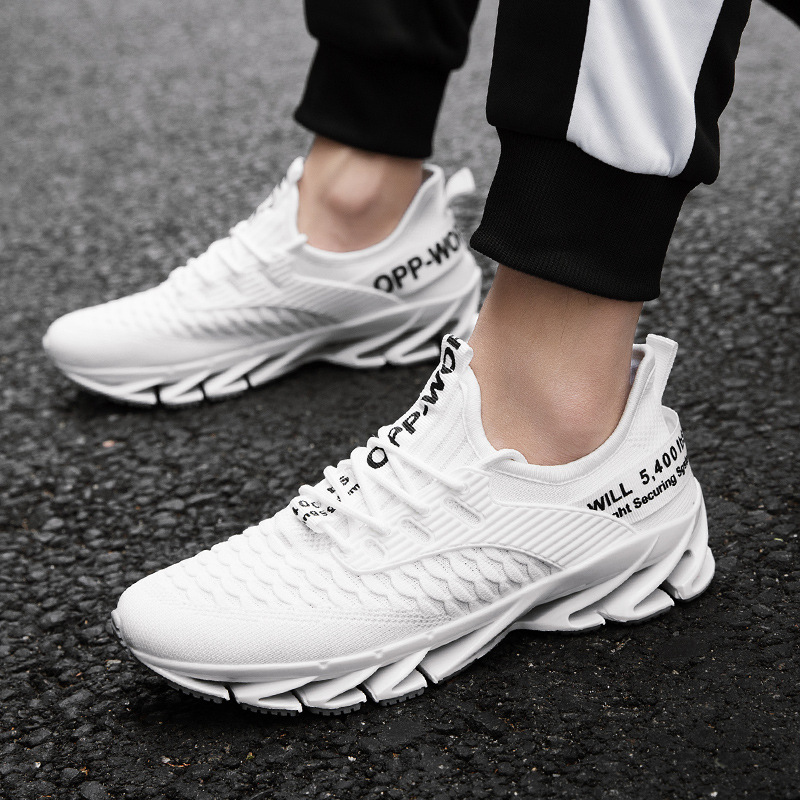 Men's shoes blade shoes new large size autumn flying mesh surface student sports leisure running shoes size 39-46