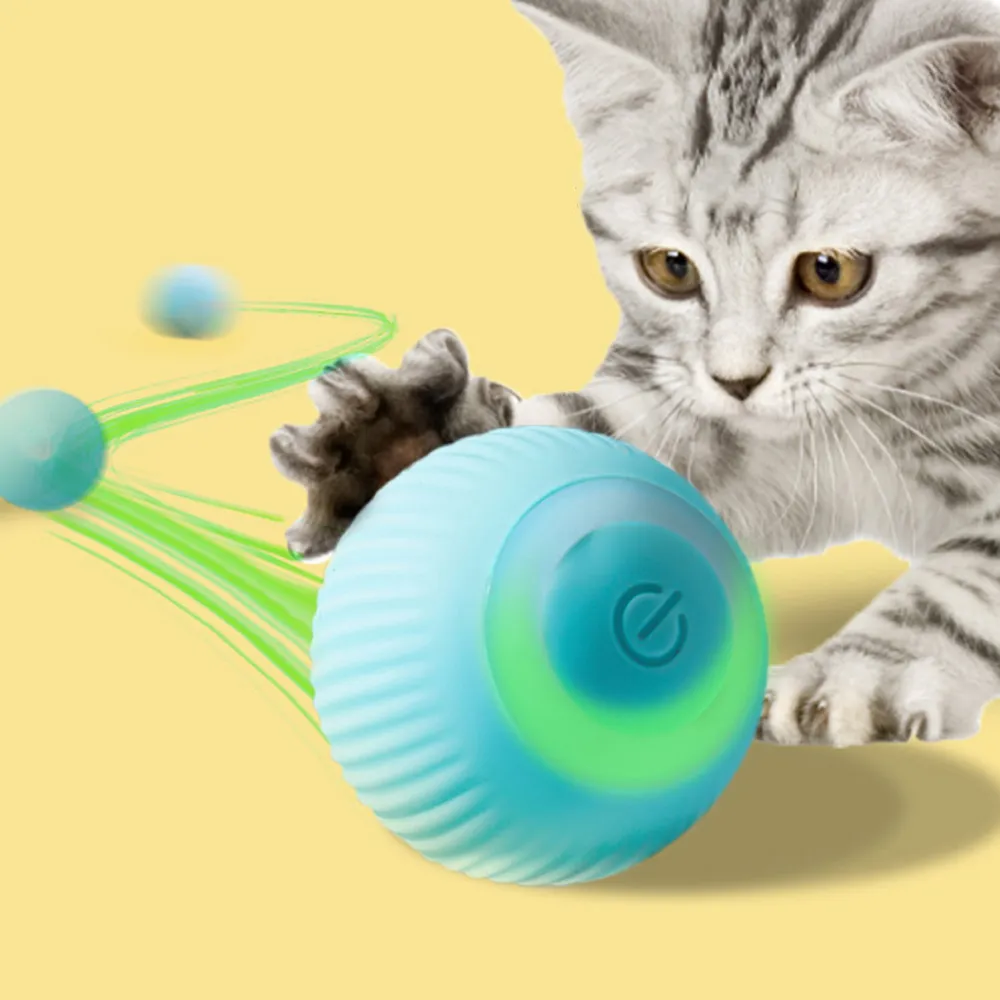 New Smart Auto-Rolling Electric Dog & Cat Ball Toy for Interactive Indoor Play ZZ