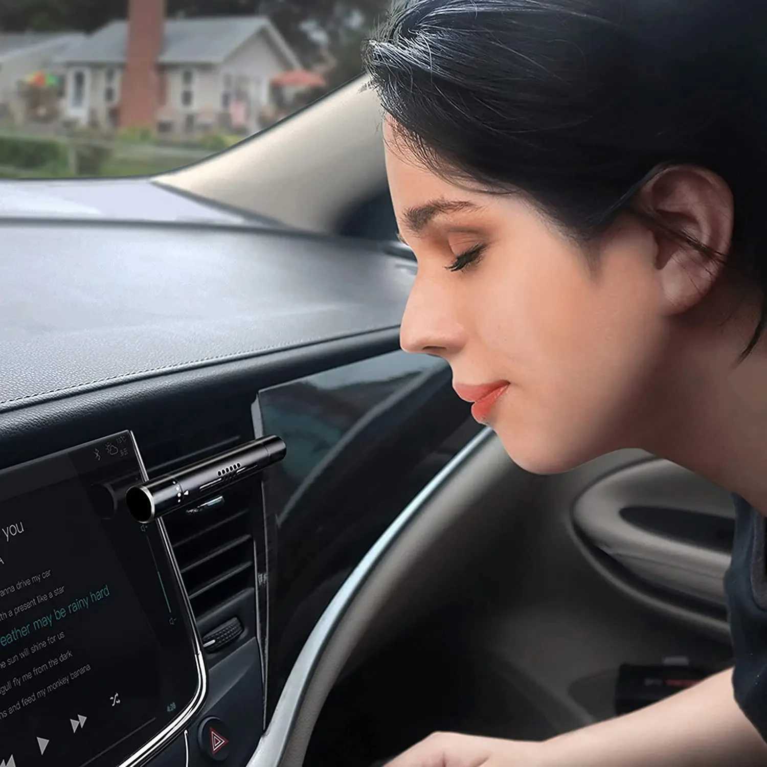 Car Fragrance Vent Clip Cylindrical Essential Oil Car Diffuser Vent Clip with Refill Sticks for Auto Office Kitchen CustomXJ241213