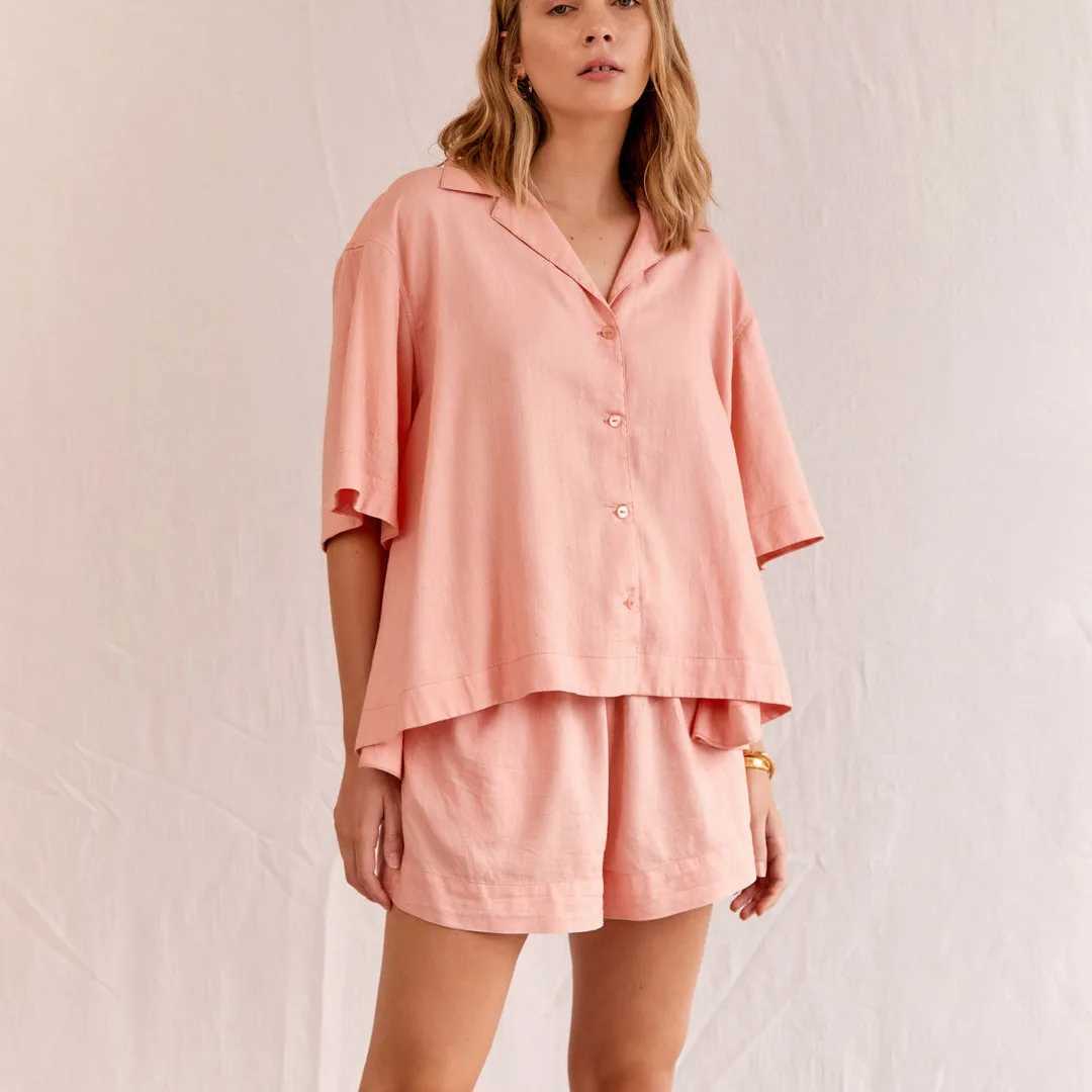 Women's Two Piece Pants Hirigin Women Graphic 2 Piece Outfit Short Slve Button Down Shirt Printed Lounge Shorts Sets Vintage Summer Beach Wear Y2