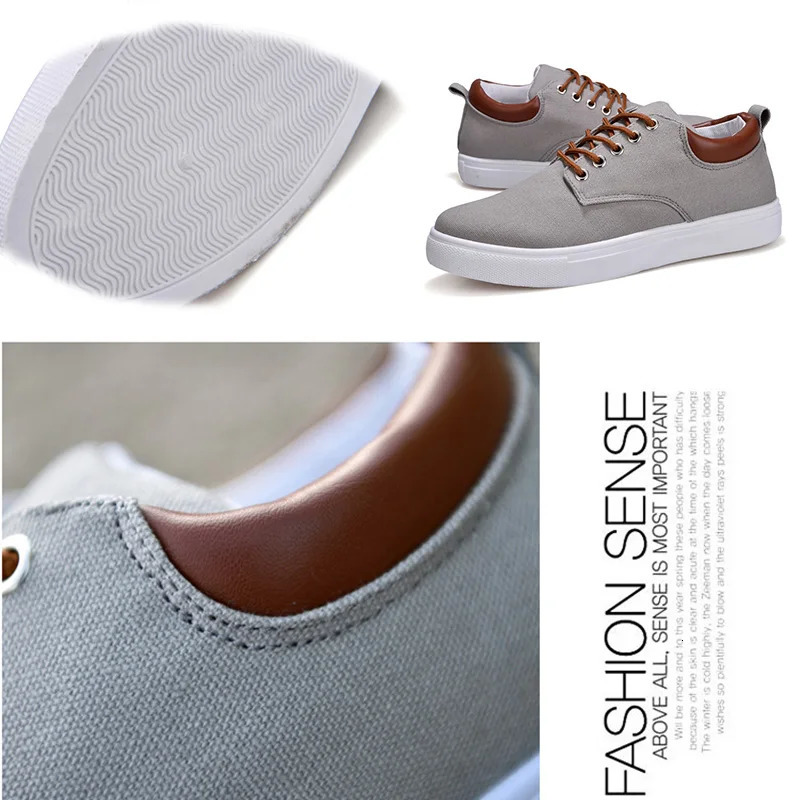 Italian Canvas Shoes For Men Large Size 47 48 Vulcanized Sneakers Slip On Mens Plimsoll Male Trainers Trend Summer Sports Shoes 241213