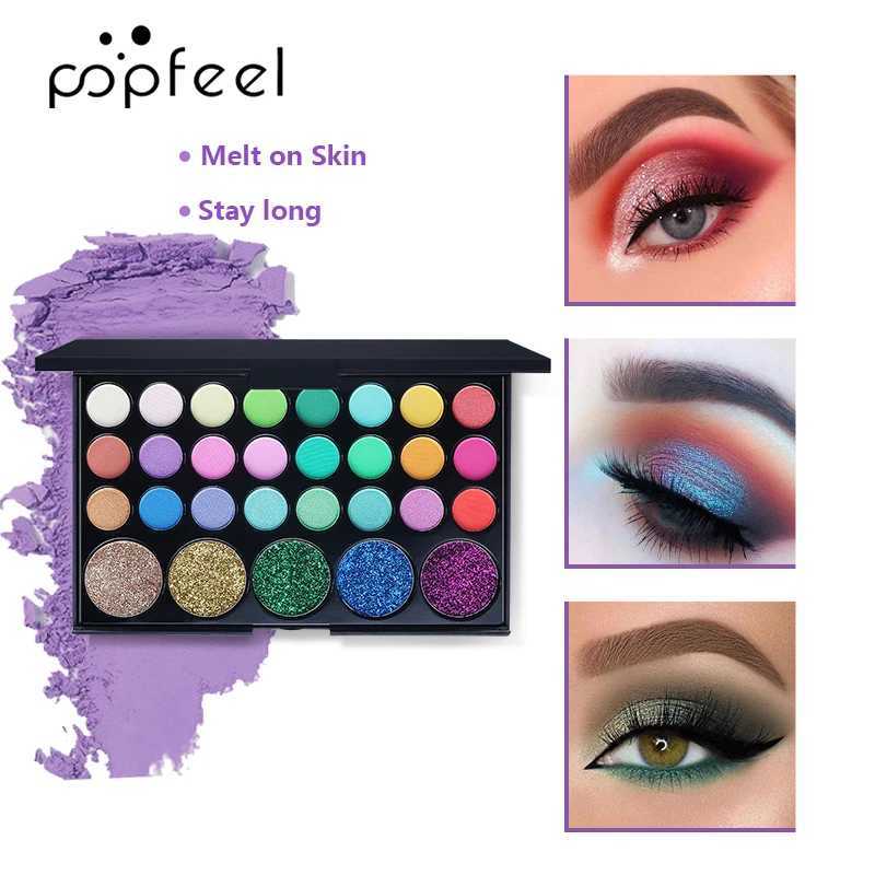 POPFEEL 29 Color Makeup Palette Flash eye shadow Palette durable easy to use W241213