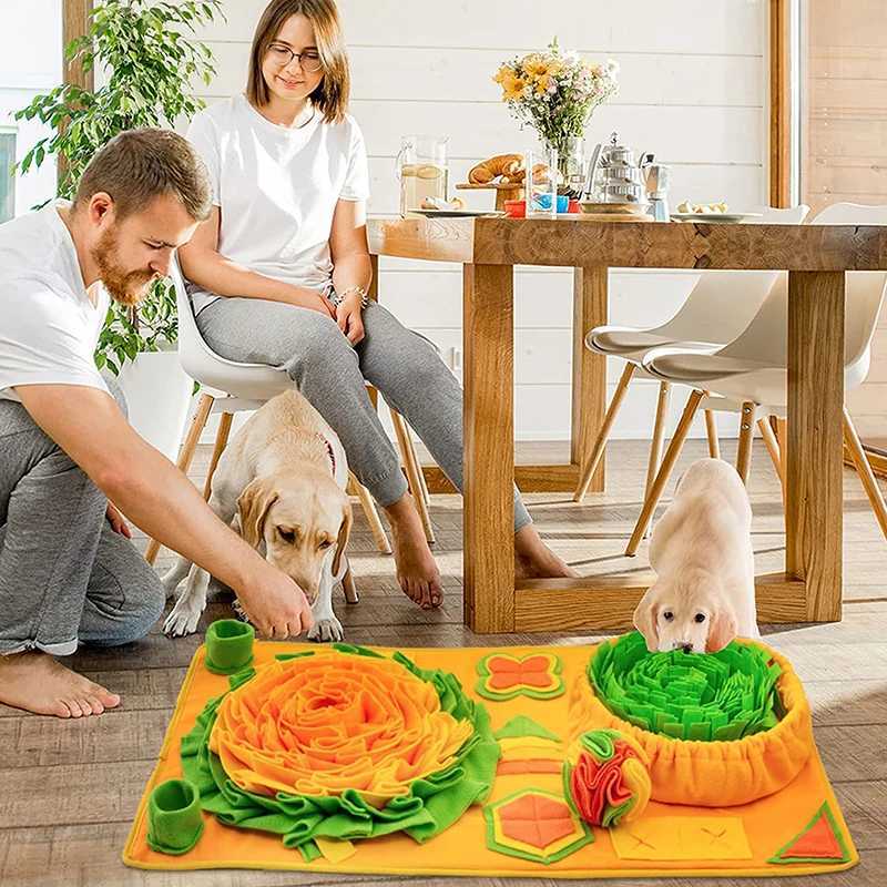Pet dog snuff pad olfactory training olfactory pad dog puzzle toy slow feeding bowl food dispenser treatment pad washable dog toy X241213