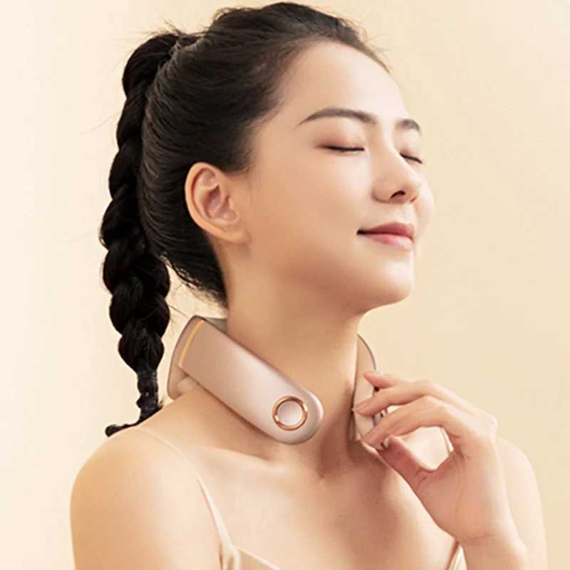 6 head massager EMS intelligent neck massager red light thermal deep tissue vibration massager relieves neck pain Cervical massage W241213
