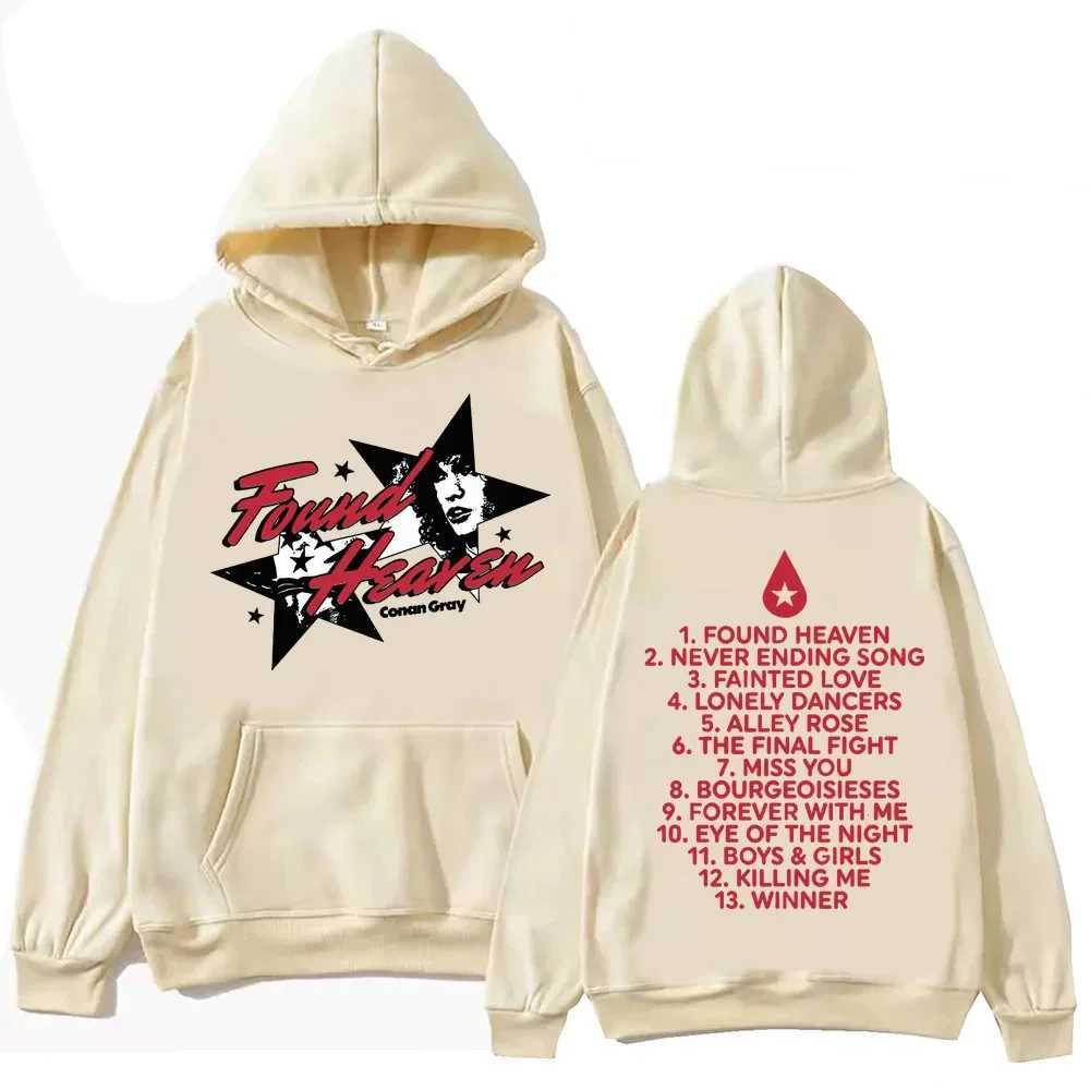 Konan Gray discovered the Heaven Hoodie Harajuku Hip Hop Flip Pop Music Sportswear Fan Gift for Men and Women Casual W241213