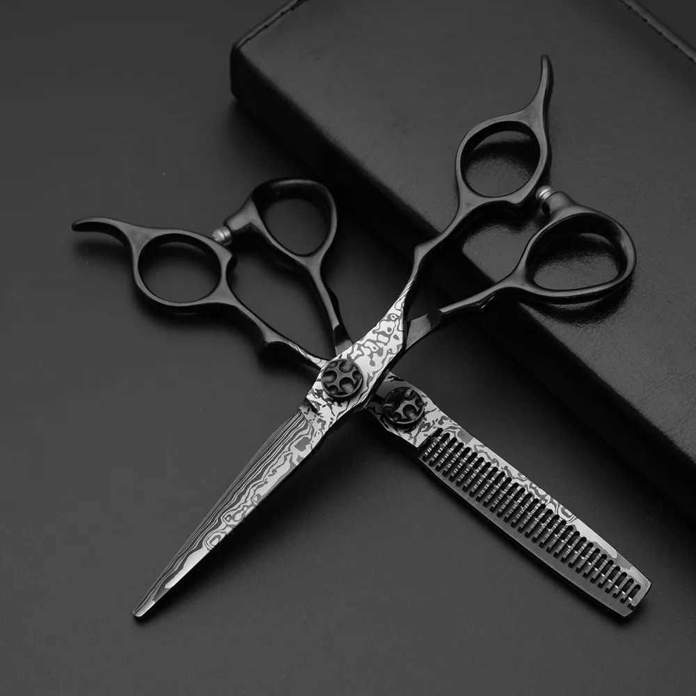 New Arrival New 6.0 Professional Hairdressing Scissors for Barber Cutting Scissors Thinning Shears Hair Scissors Traceless Teeth Scissors Z241213