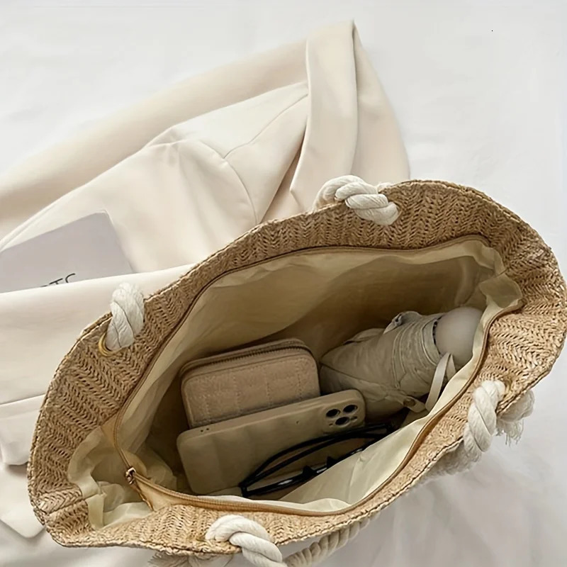 Large Capacity Beach Vacation Bag Pastoral Style Simple n Summer Handbag 28 reviews 49 All are from ve 241203