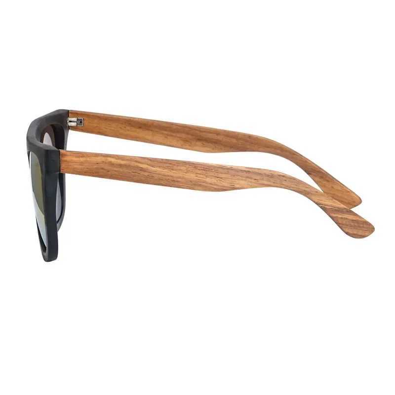SHINU polarised sunglasses for men ebony wood sunglasses for men high quality polarized pear wooden handmade glasses customizedX241213