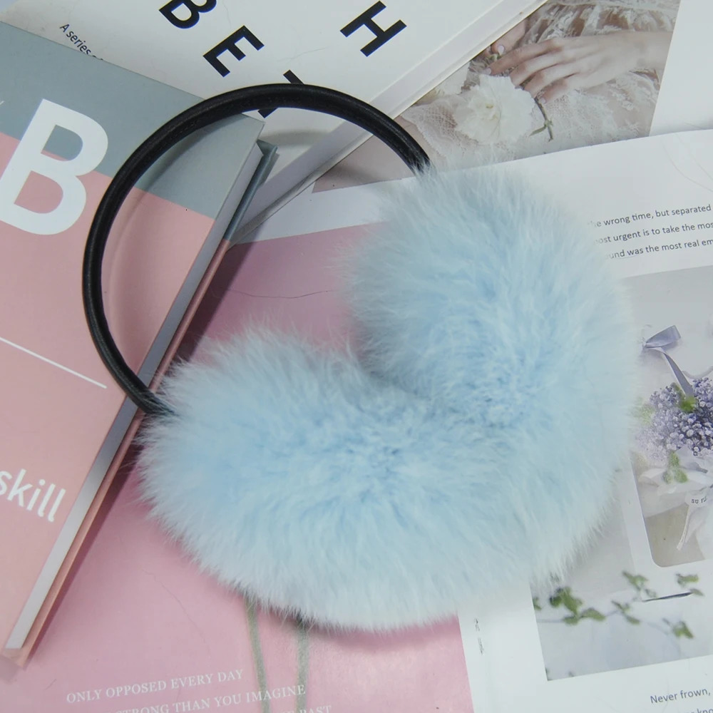 womens fox fur earmuffs for winter women warm and genuine fox fur earmuffs for girls oversized womens fur earmuffs 241211