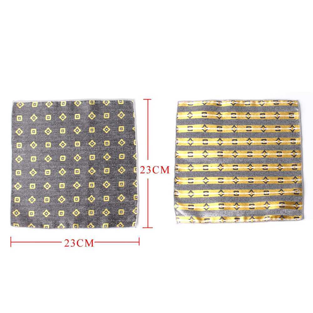 New Flower Pocket Square Mens Paisley Chest Towel Wedding Kerchie Mens Hanky Mens Handle Chief Striped Pocket Towel W241213