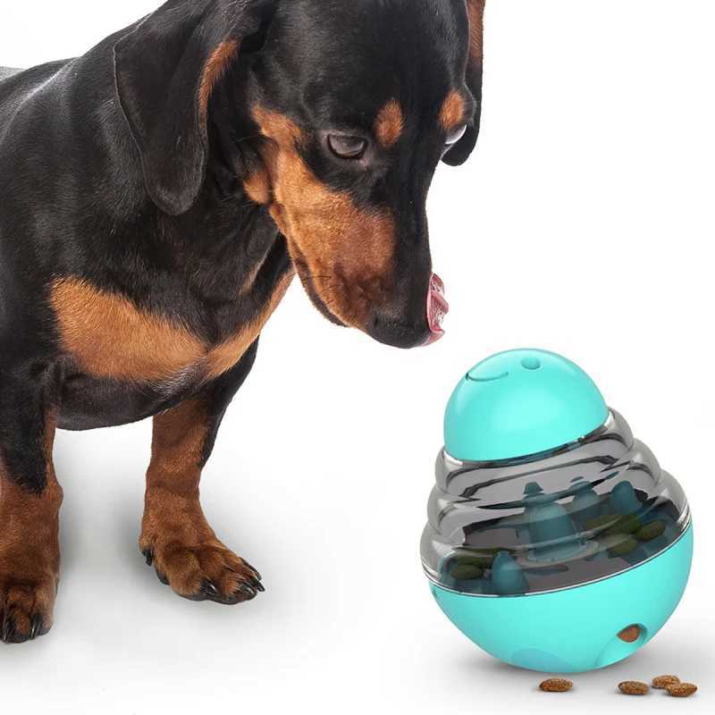 Customized hot selling pet toy drum slow food feeder dog interactive puzzle therapy interactive leak food ball toy X241213