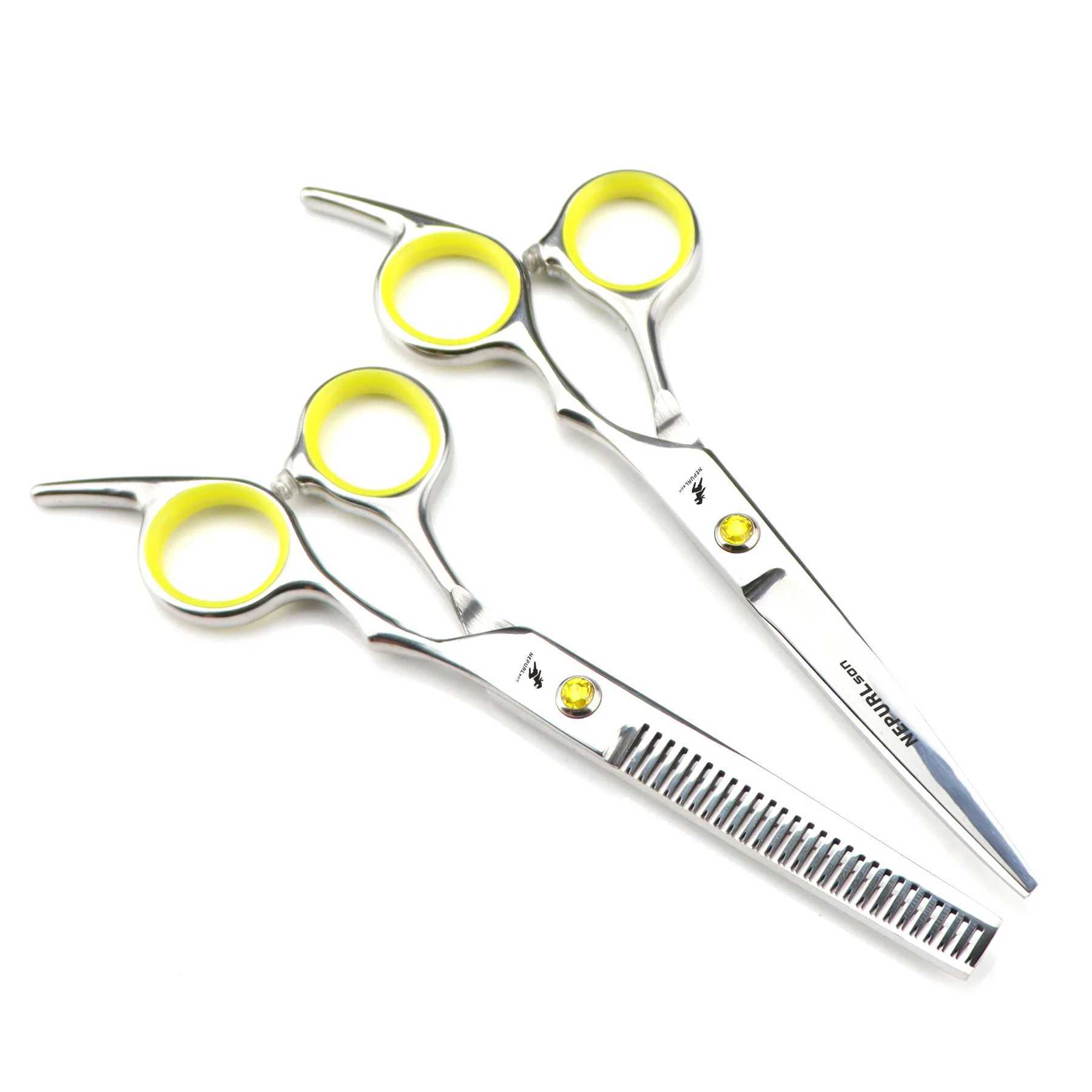 Professional Hair Cutting Scissors Home Hair Cutting Barber/Salon Thinning Shears Stainless Steel Hairdressing Black Golden M241213