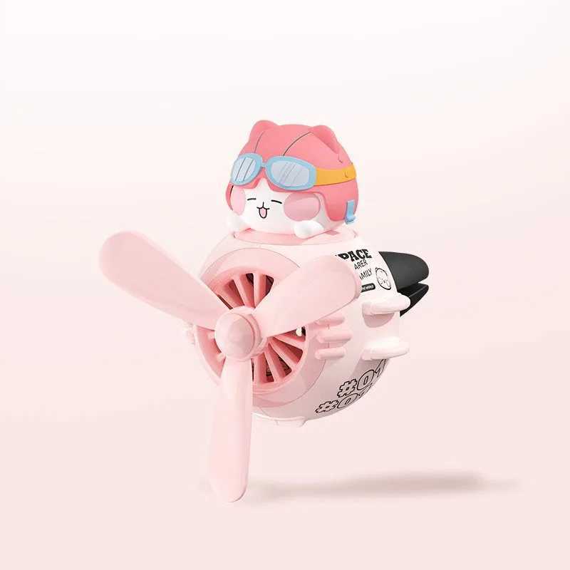 Cute Car Air ener Air Vent Clip Cartoon Duck Pilot Aroma Diffuser Rotating Solid Auto Perfume OrnamentsXJ241213