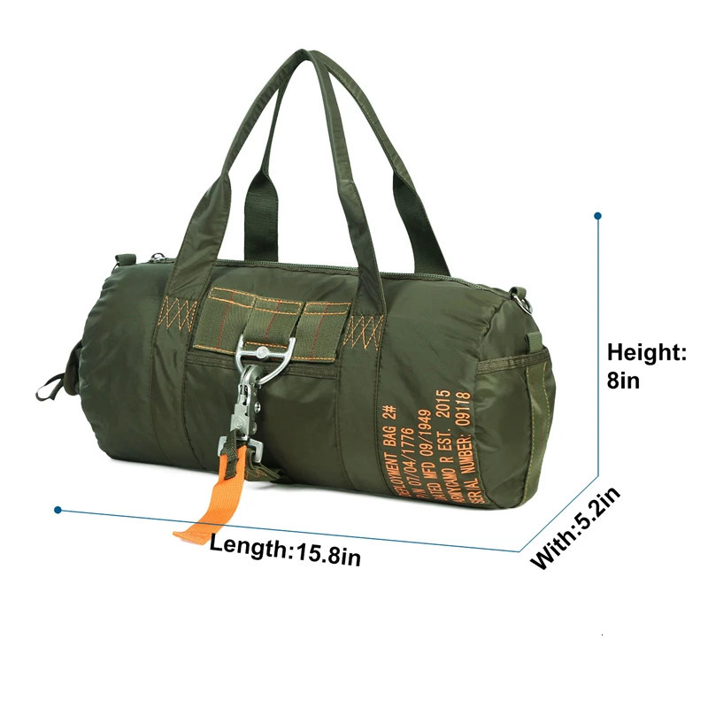 LQARMY Tactical Parachute Sport Duffle Bag 1000D Nylon Outdoor Travel Belt Bag Camping Tactical Crossbody Bag 241212