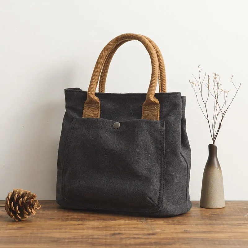 Zipper Style Hot Selling Japan Lotte High-End Bento Sail Handbag Canvas Women's Bag
