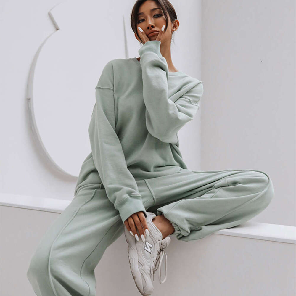 New European American Women's Loose Sports Hoodie Two-Piece Set, Trendy Clothing, Fashionable And Casual Temperament